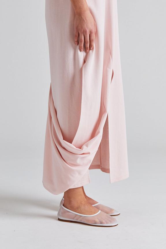 Viktoria Chan Shanti Draped Jersey Dress Pink-3